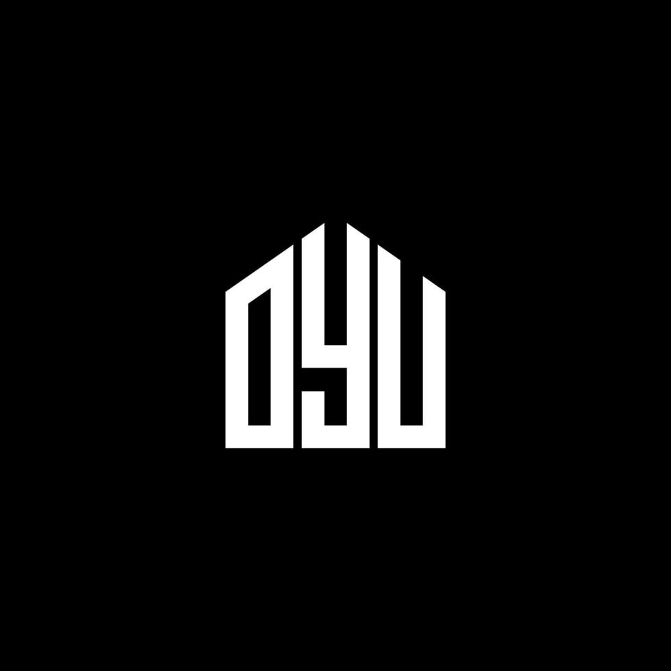 oyu-Brief-Design.oyu-Brief-Logo-Design auf schwarzem Hintergrund. oyu kreative Initialen schreiben Logo-Konzept. oyu-Brief-Design.oyu-Brief-Logo-Design auf schwarzem Hintergrund. Ö vektor