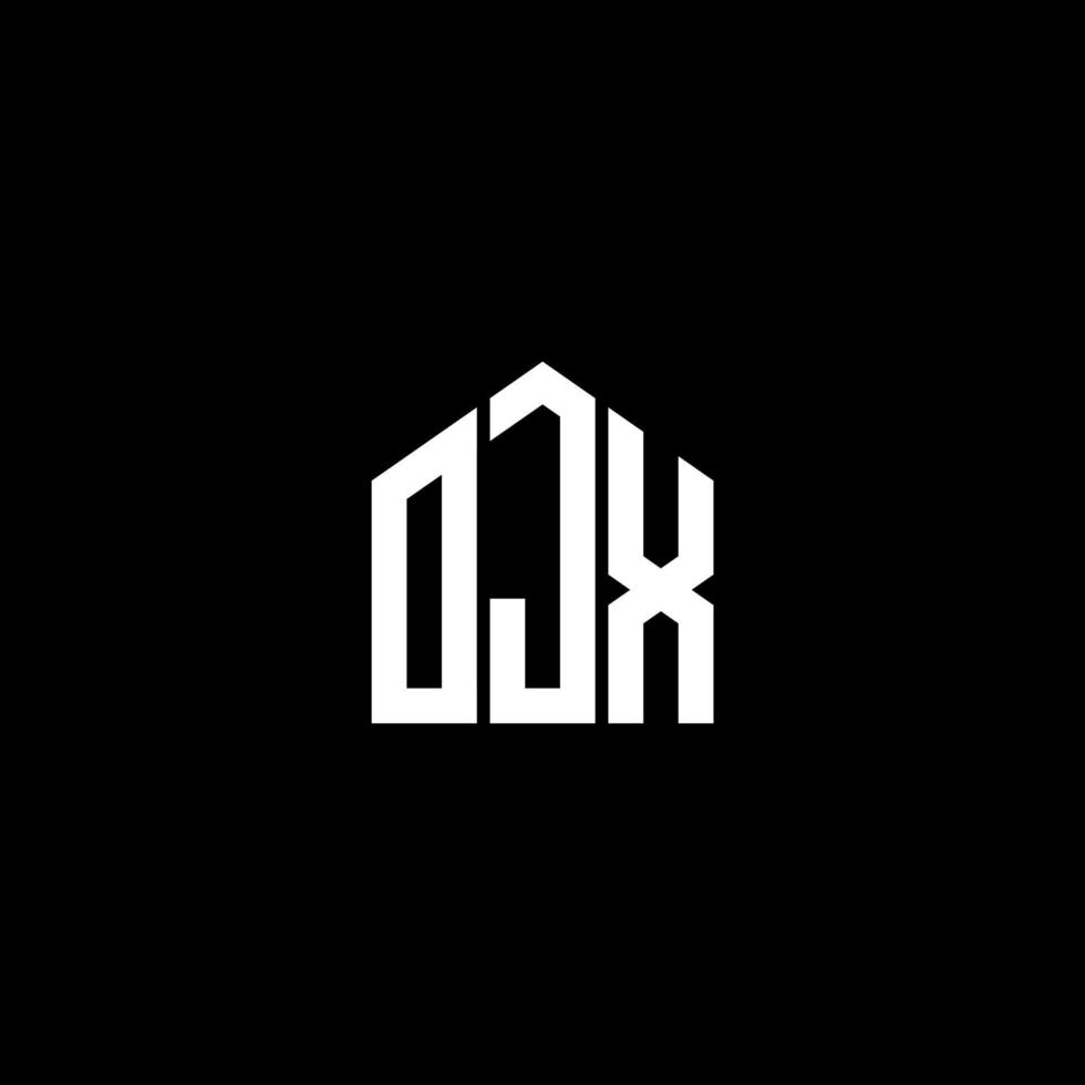 ojx-Buchstaben-Design.ojx-Buchstaben-Logo-Design auf schwarzem Hintergrund. ojx kreative Initialen schreiben Logo-Konzept. ojx-Buchstaben-Design.ojx-Buchstaben-Logo-Design auf schwarzem Hintergrund. Ö vektor
