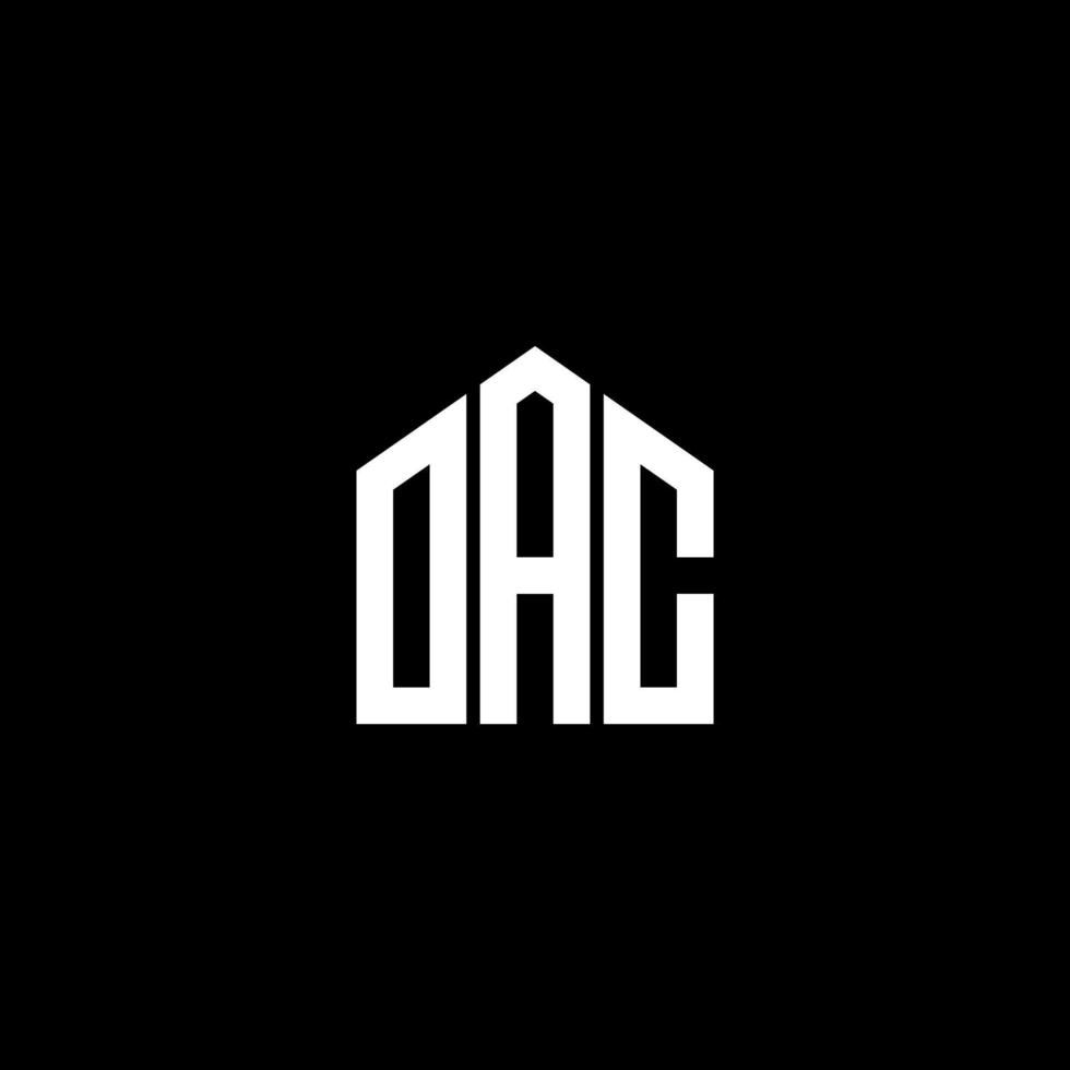 OAC-Brief-Design. OAC-Brief-Logo-Design auf schwarzem Hintergrund. oac kreative Initialen schreiben Logo-Konzept. OAC-Brief-Design. OAC-Brief-Logo-Design auf schwarzem Hintergrund. Ö vektor