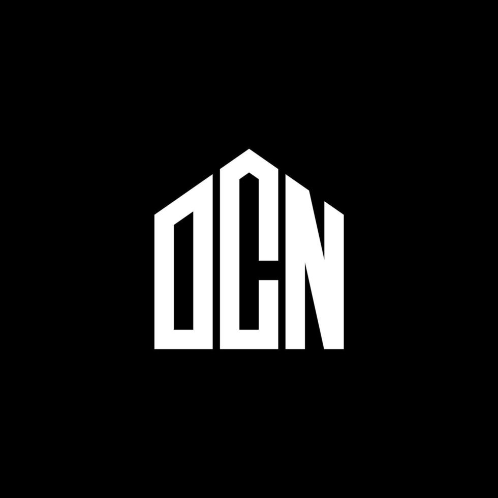 ocn brev design.ocn brev logotyp design på svart bakgrund. ocn kreativa initialer brev logotyp koncept. ocn brev design.ocn brev logotyp design på svart bakgrund. o vektor