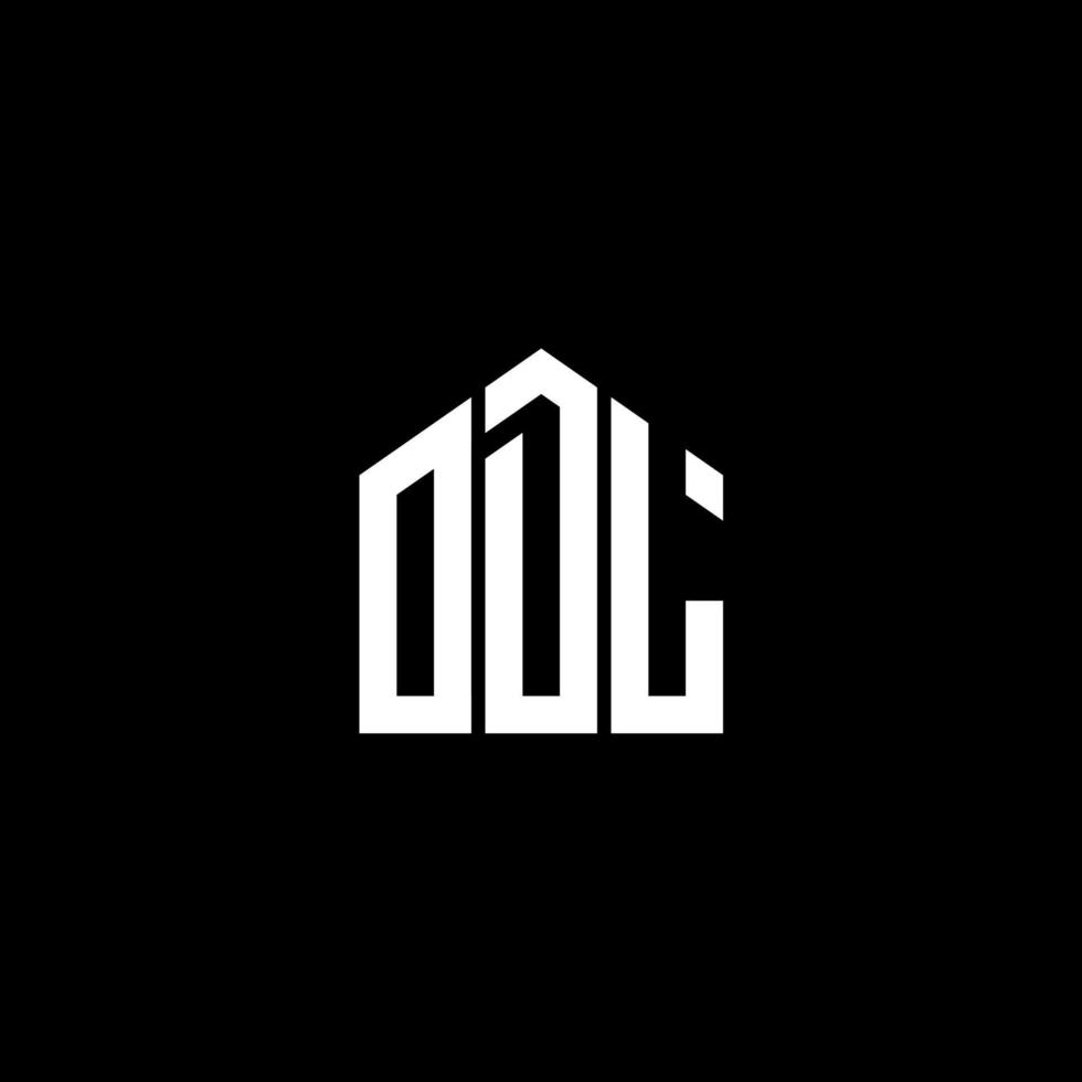 odl-Buchstaben-Design.odl-Buchstaben-Logo-Design auf schwarzem Hintergrund. odl kreative Initialen schreiben Logo-Konzept. odl-Buchstaben-Design.odl-Buchstaben-Logo-Design auf schwarzem Hintergrund. Ö vektor