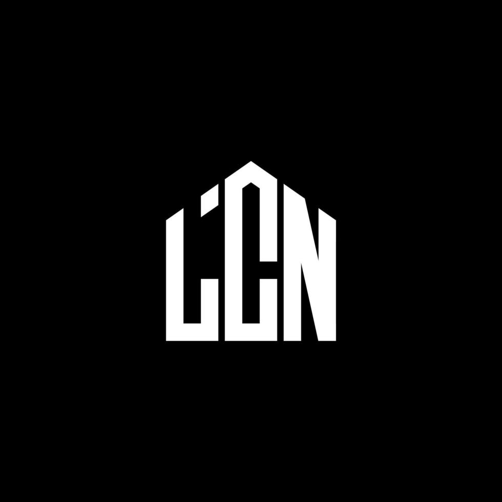 lcn brev logotyp design på svart bakgrund. lcn kreativa initialer brev logotyp koncept. lcn-bokstavsdesign. vektor