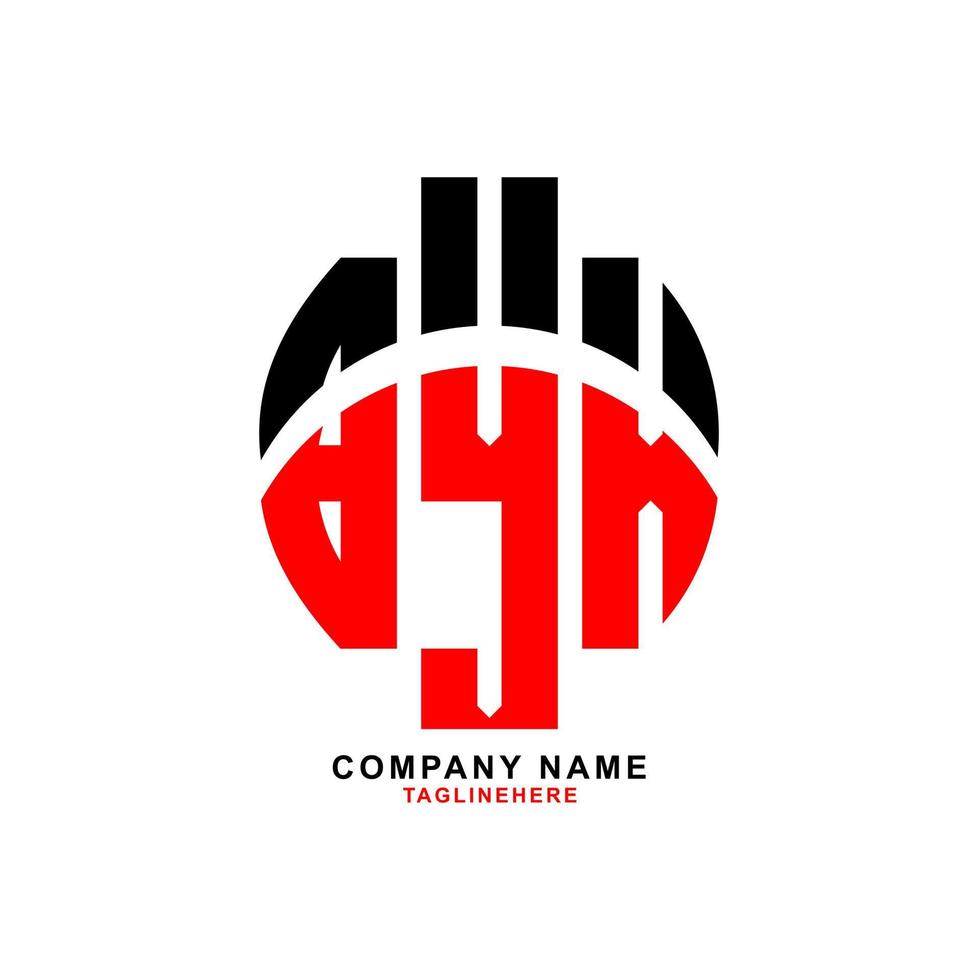 kreatives Byx-Brief-Logo-Design mit weißem Hintergrund vektor