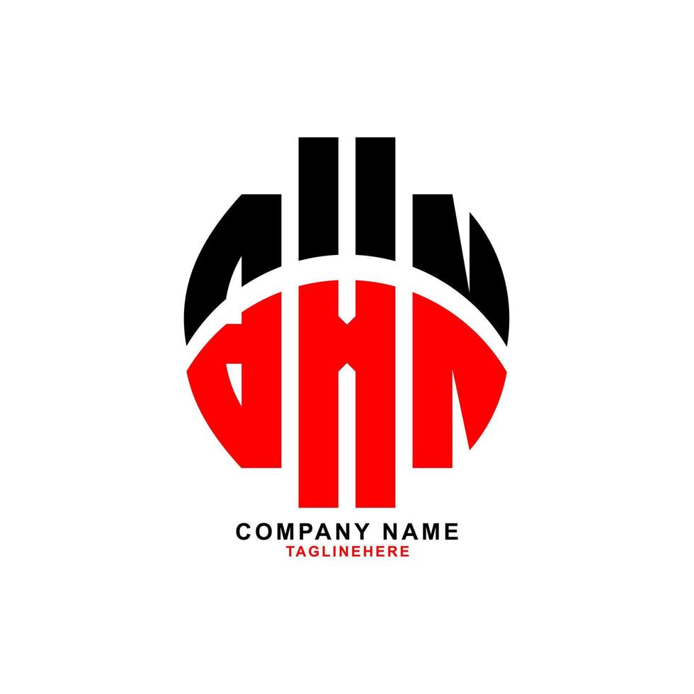kreatives bxn-buchstaben-logo-design mit weißem hintergrund vektor