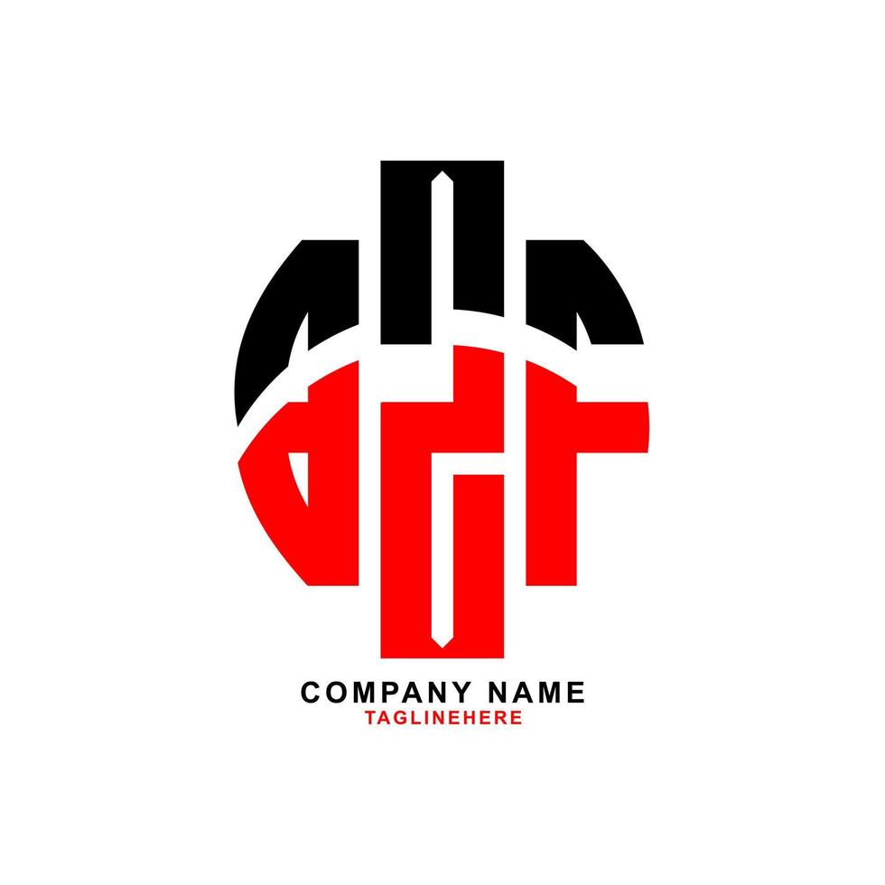 kreativ bzf brev logotyp design med vit bakgrund vektor