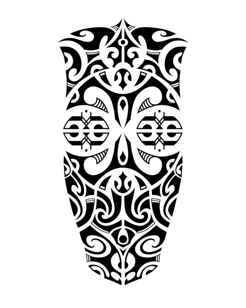 tatuering skiss maori stil för ben eller axel. vektor