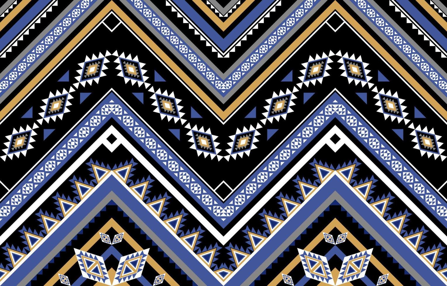 geometrisches ethnisches muster traditionell. nahtloser Vektor. design für hintergrund, teppich, tapeten, kleidung, verpackung, batik, stoff, illustration, stickerei. vektor