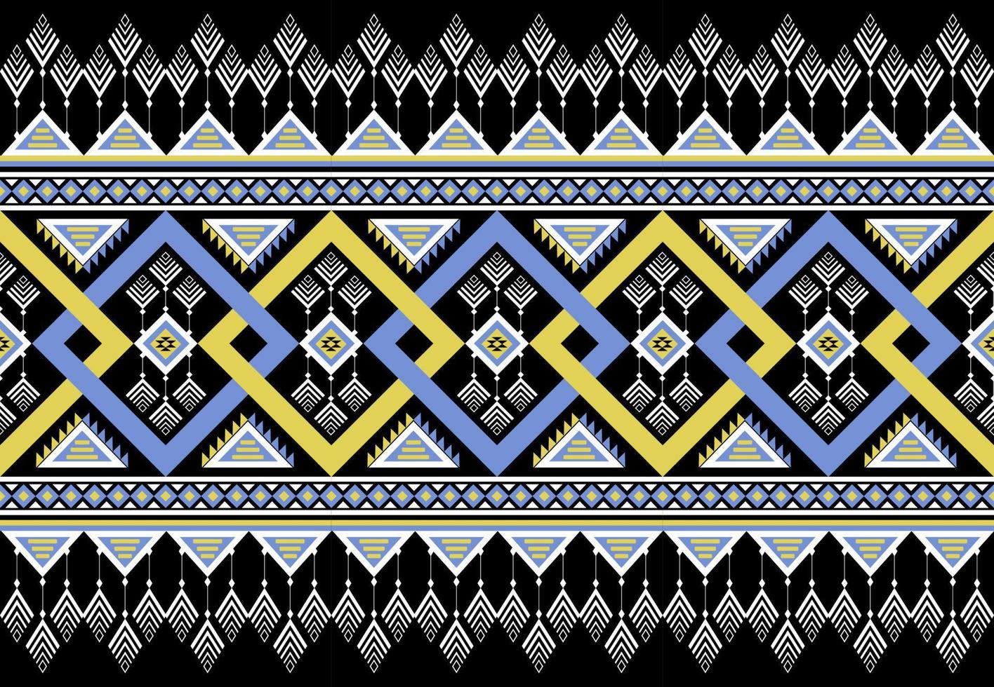 traditionelles Design des geometrischen ethnischen orientalischen Musters für Hintergrund, Teppich, Tapete, Kleidung, Verpackung, Batic, Stoff, Vektorillustration. Stickereiart. vektor