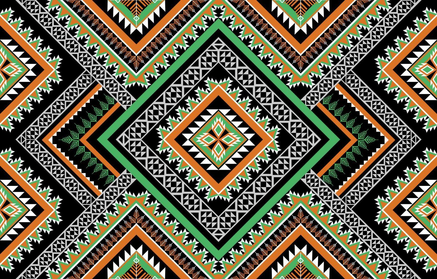 geometrisches ethnisches nahtloses Muster. traditioneller einheimischer Stil. Design für Hintergrund, Illustration, Tapete, Stoff, Kleidung, Teppich, Stickerei vektor