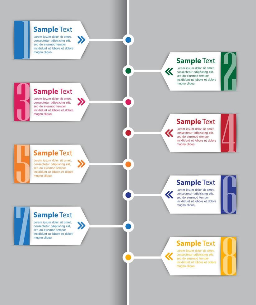 bunte moderne Infografik vektor