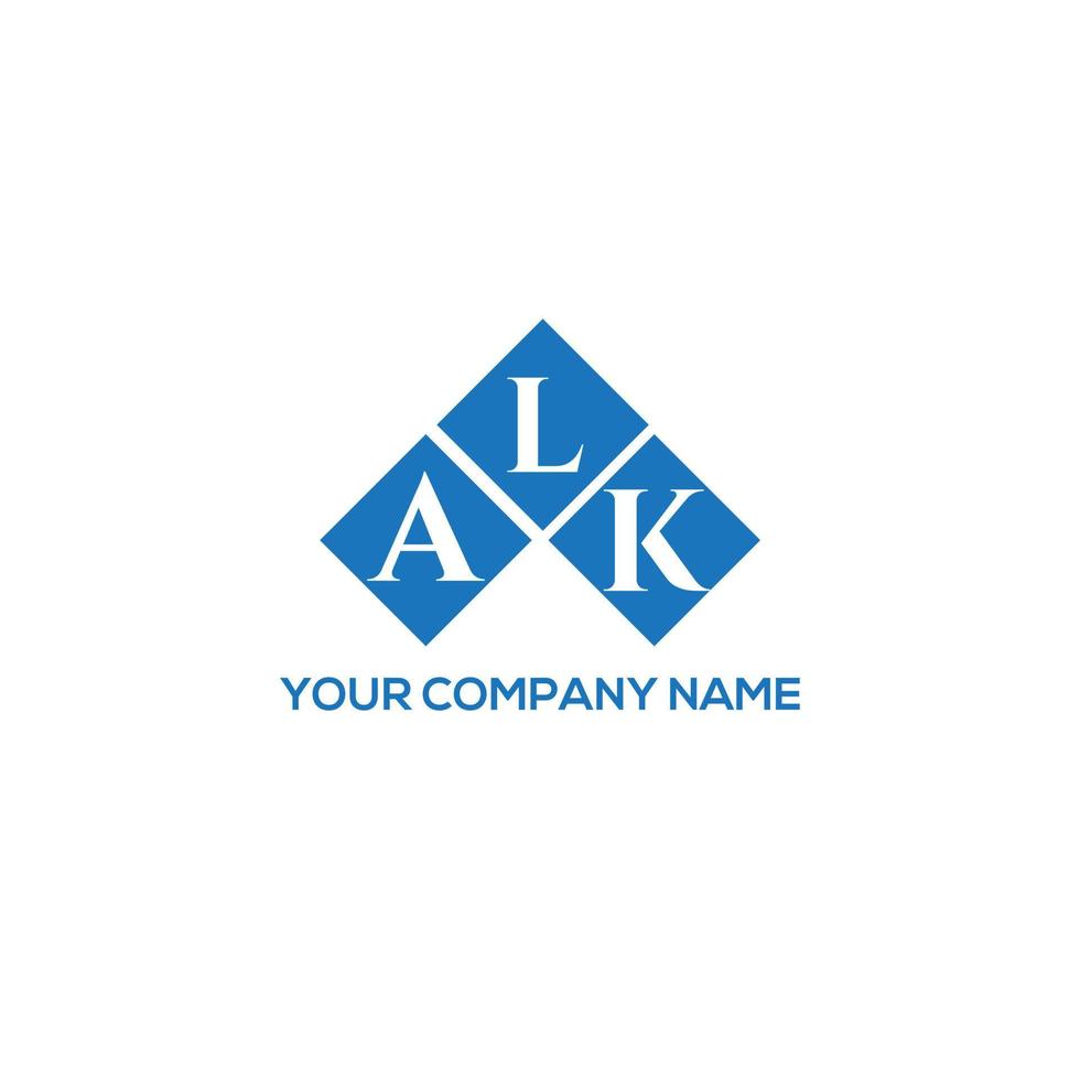 Alk-Brief-Design.Alk-Brief-Logo-Design auf weißem Hintergrund. alk kreative Initialen schreiben Logo-Konzept. Alk-Brief-Design.Alk-Brief-Logo-Design auf weißem Hintergrund. a vektor