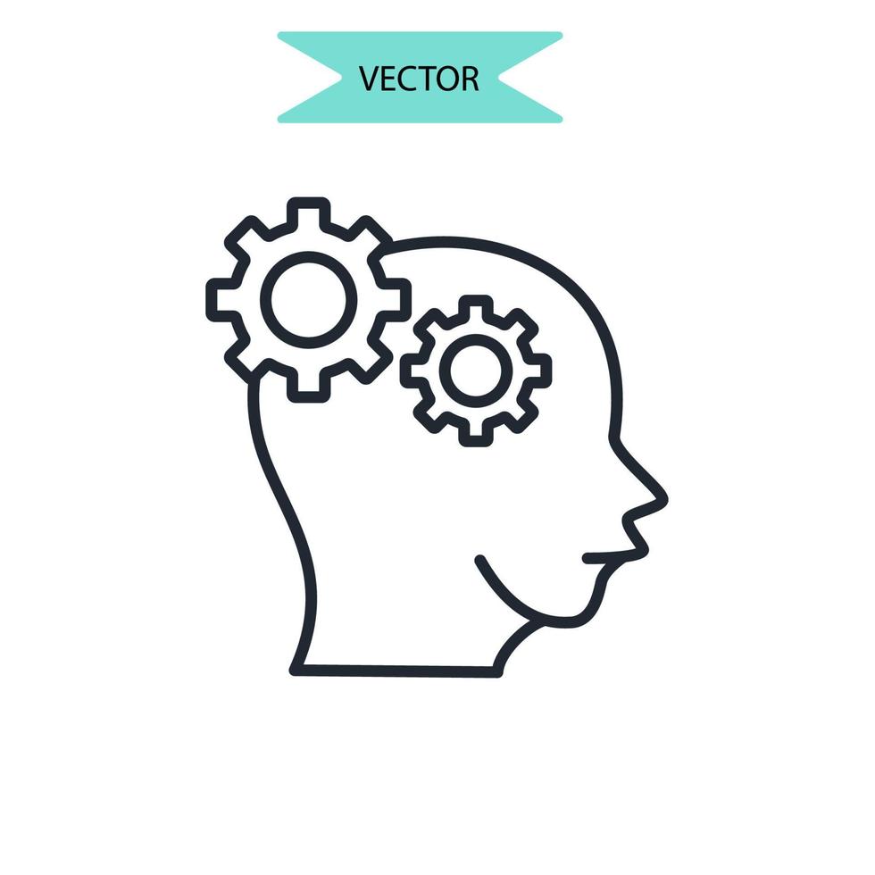 kunskap ikoner symbol vektorelement för infographic webben vektor