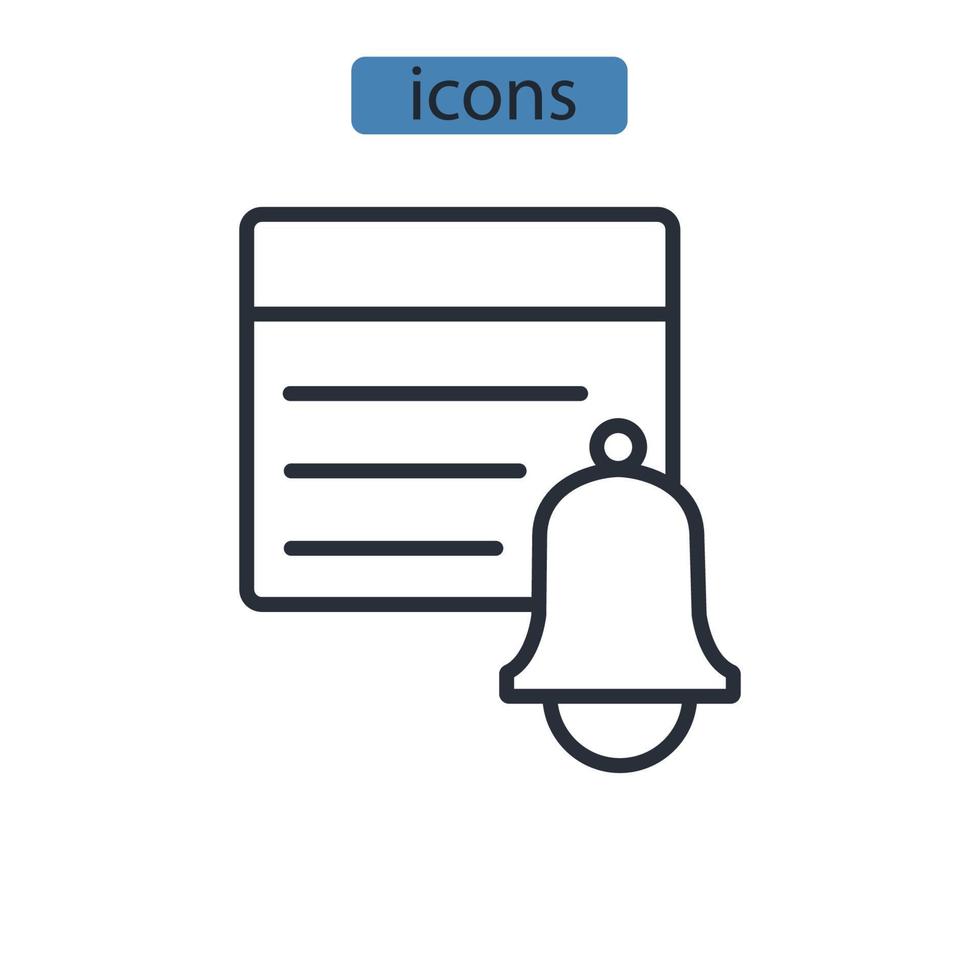 disciplin ikoner symbol vektor element för infographic webben