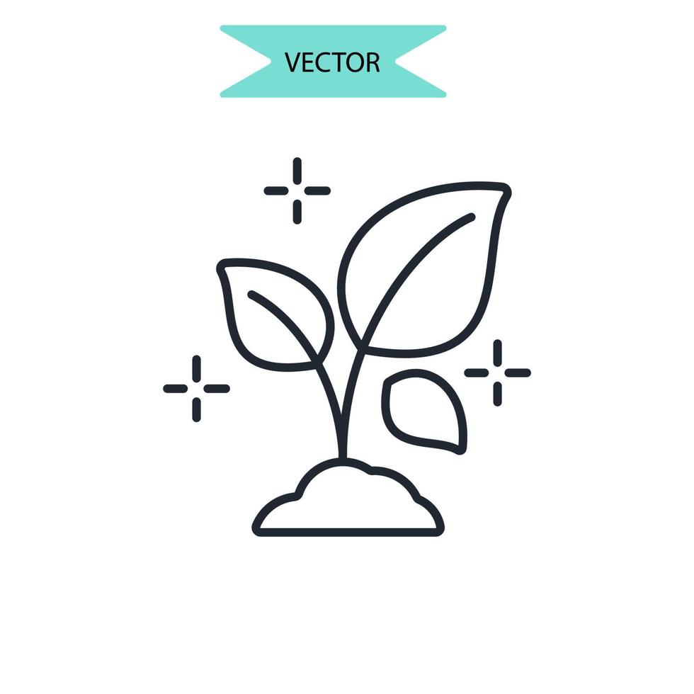 tillväxt ikoner symbol vektorelement för infographic webben vektor