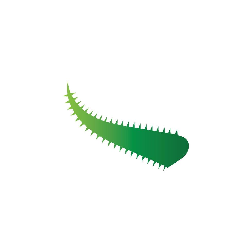 aloe vera logotyp vektor illustration mall