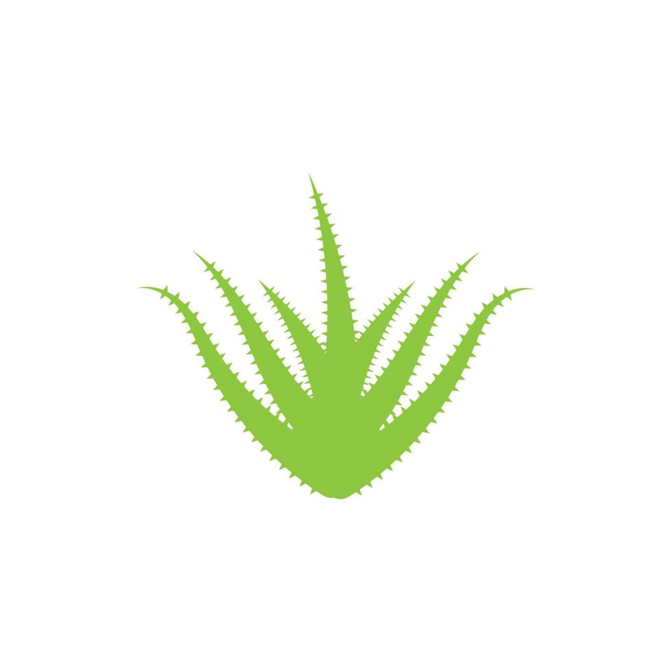 aloe vera logotyp vektor illustration mall