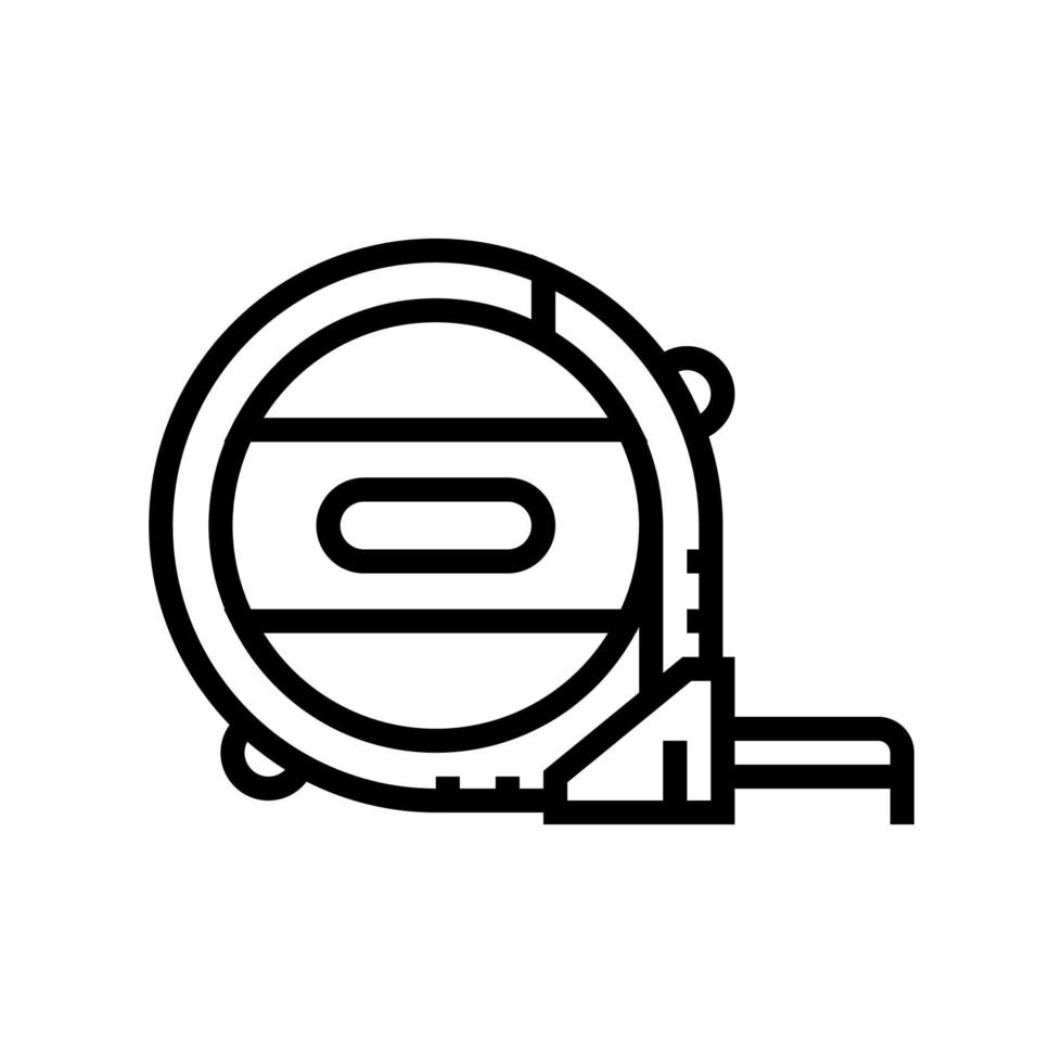 Bandmeter messen Zubehörlinie Symbol Vektor Illustration