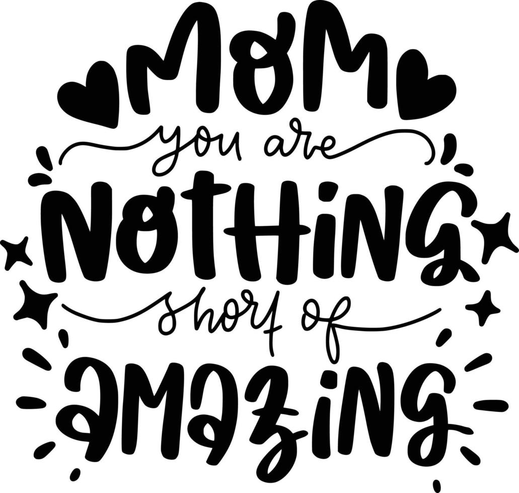 fantastiskt mammacitat. mors dag bokstäver citat för utskrivbar affisch, t-shirt design, väska, etc. vektor
