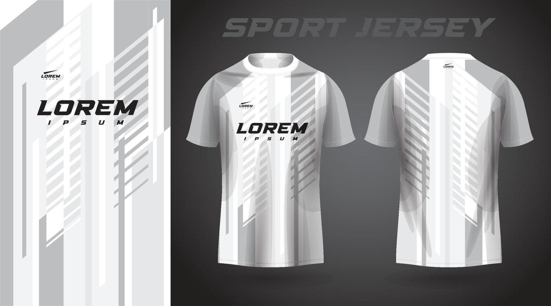 weißes Sporttrikot-Design vektor