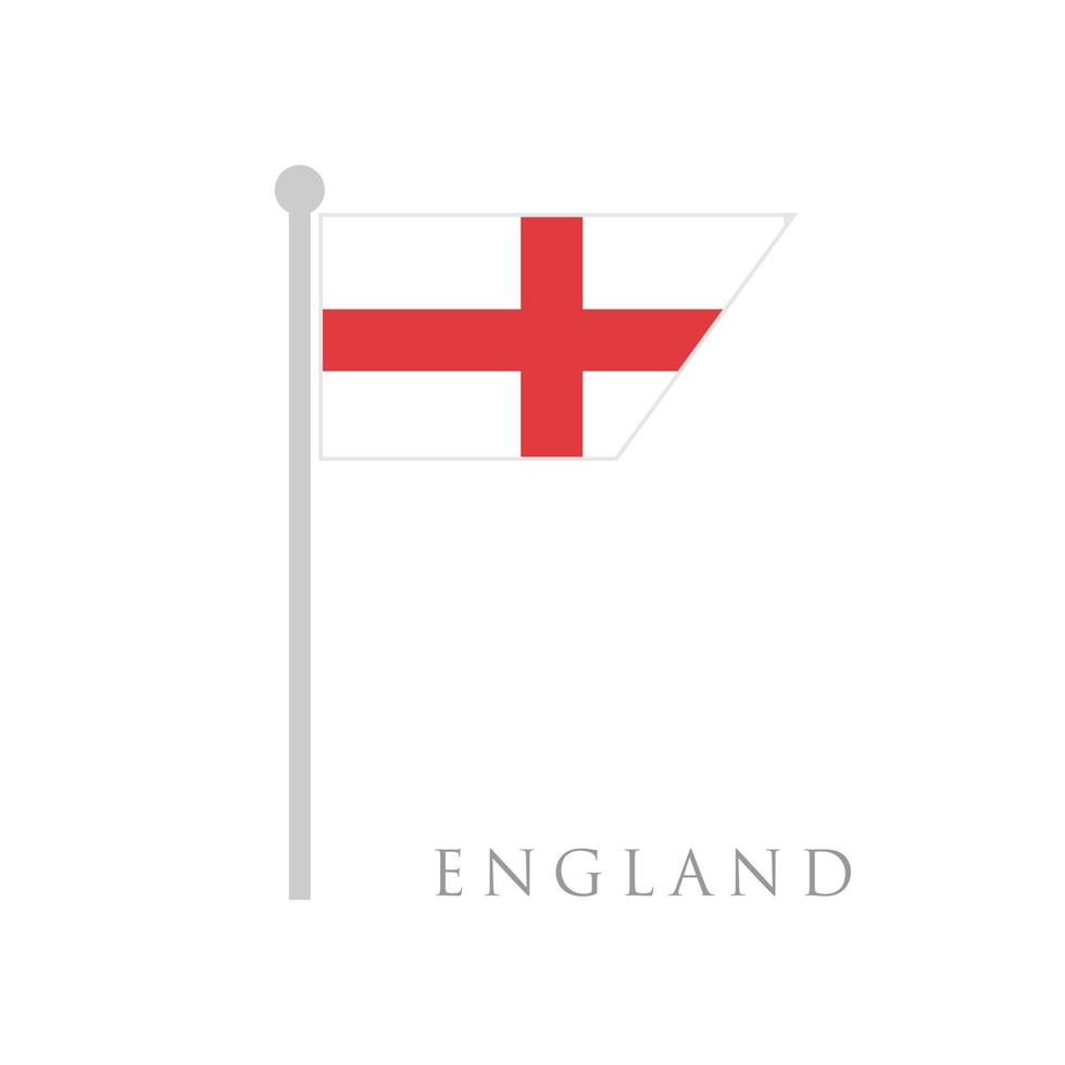 England-Flagge flache Design-Vektor-Illustration vektor