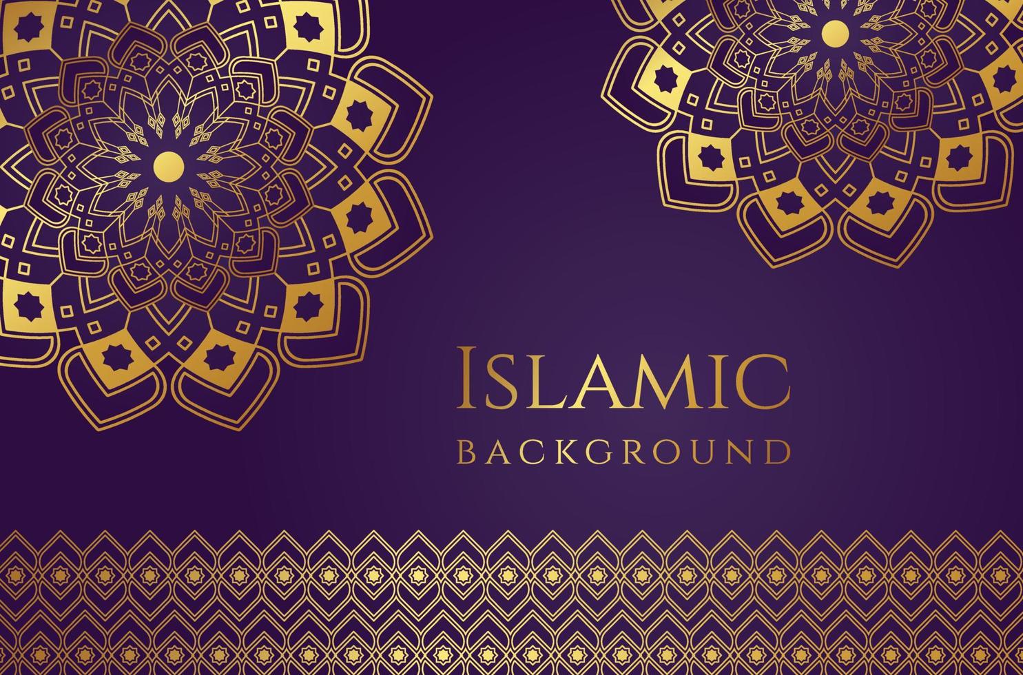 islamisk bakgrund med dekorativa prydnadsmönster. - vektor