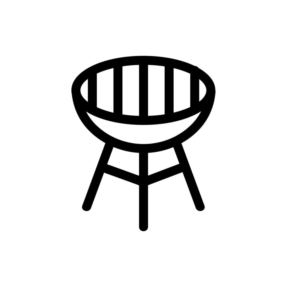 Steak-Fleisch-Icon-Vektor. isolierte kontursymbolillustration vektor