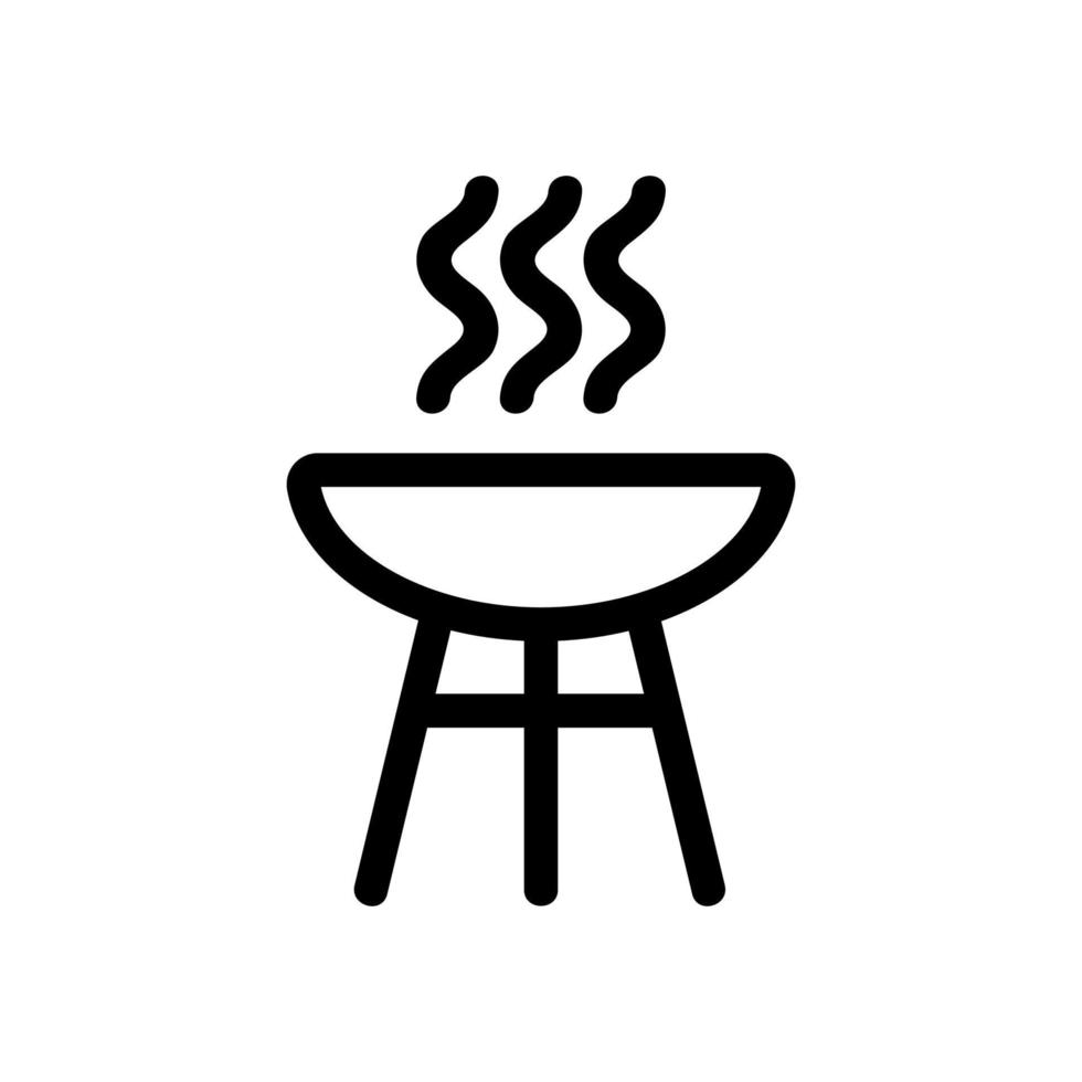 Steak-Fleisch-Icon-Vektor. isolierte kontursymbolillustration vektor