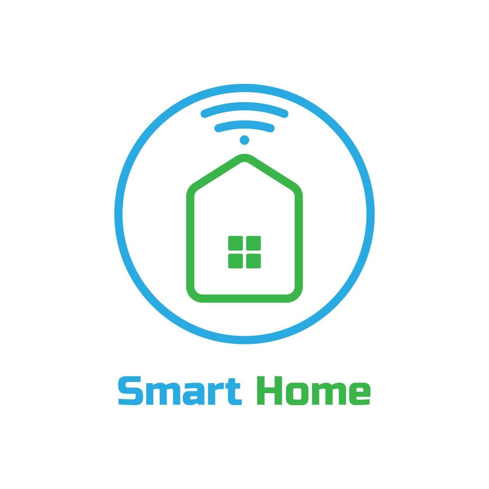 Inspiration für das Design von Smart-Home-Logos. Vektor-Illustration vektor