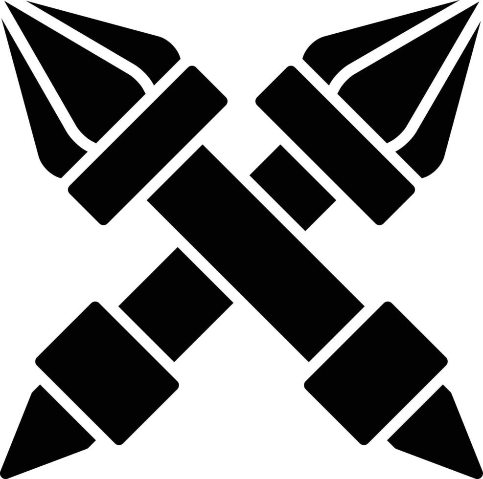 Zepter-Glyphe-Symbol vektor