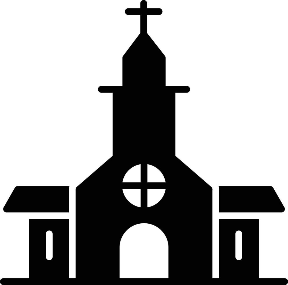 Glyphen-Symbol der Kirche vektor
