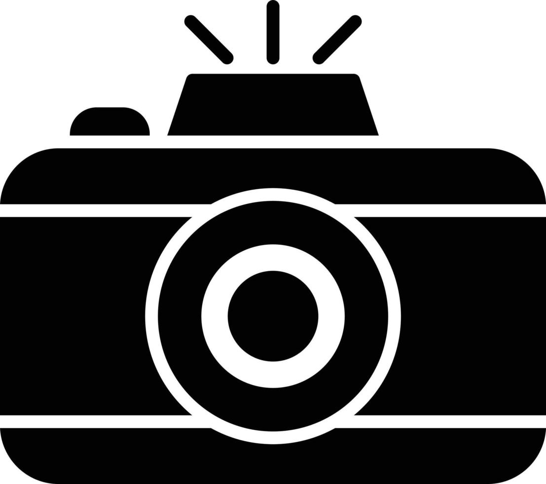 Symbol für Fotokamera-Glyphe vektor