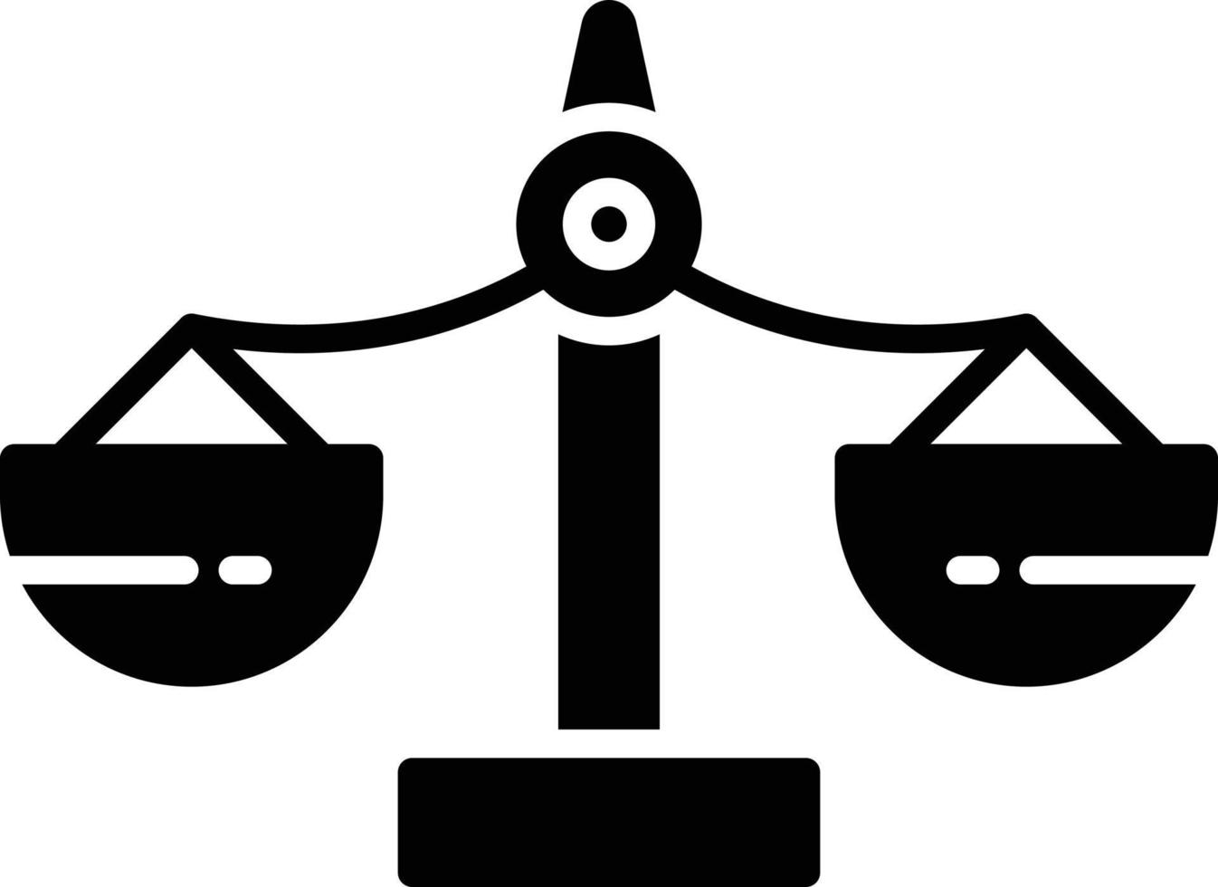 Balance-Glyphe-Symbol vektor