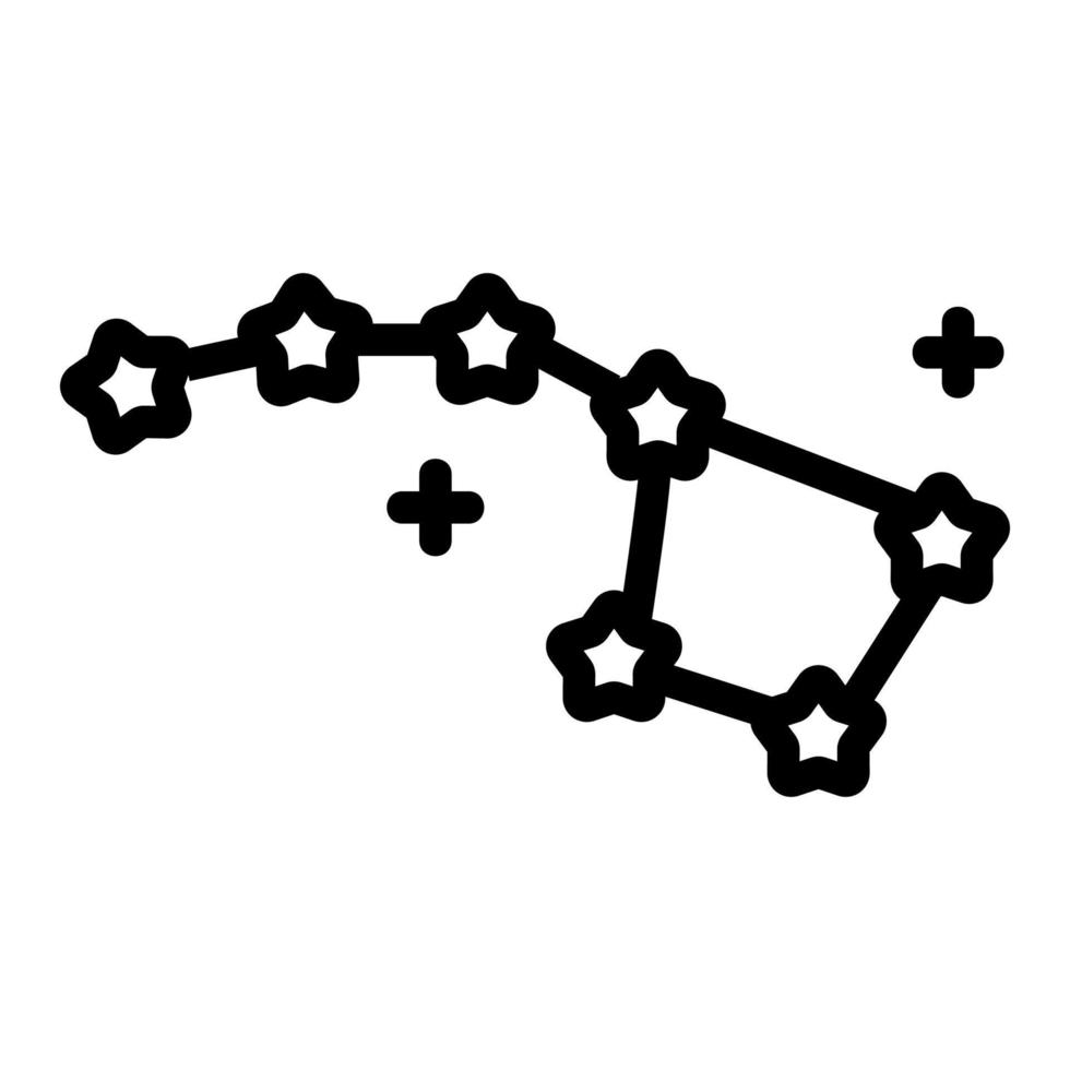 Symbolvektor für großen Bären. isolierte kontursymbolillustration vektor