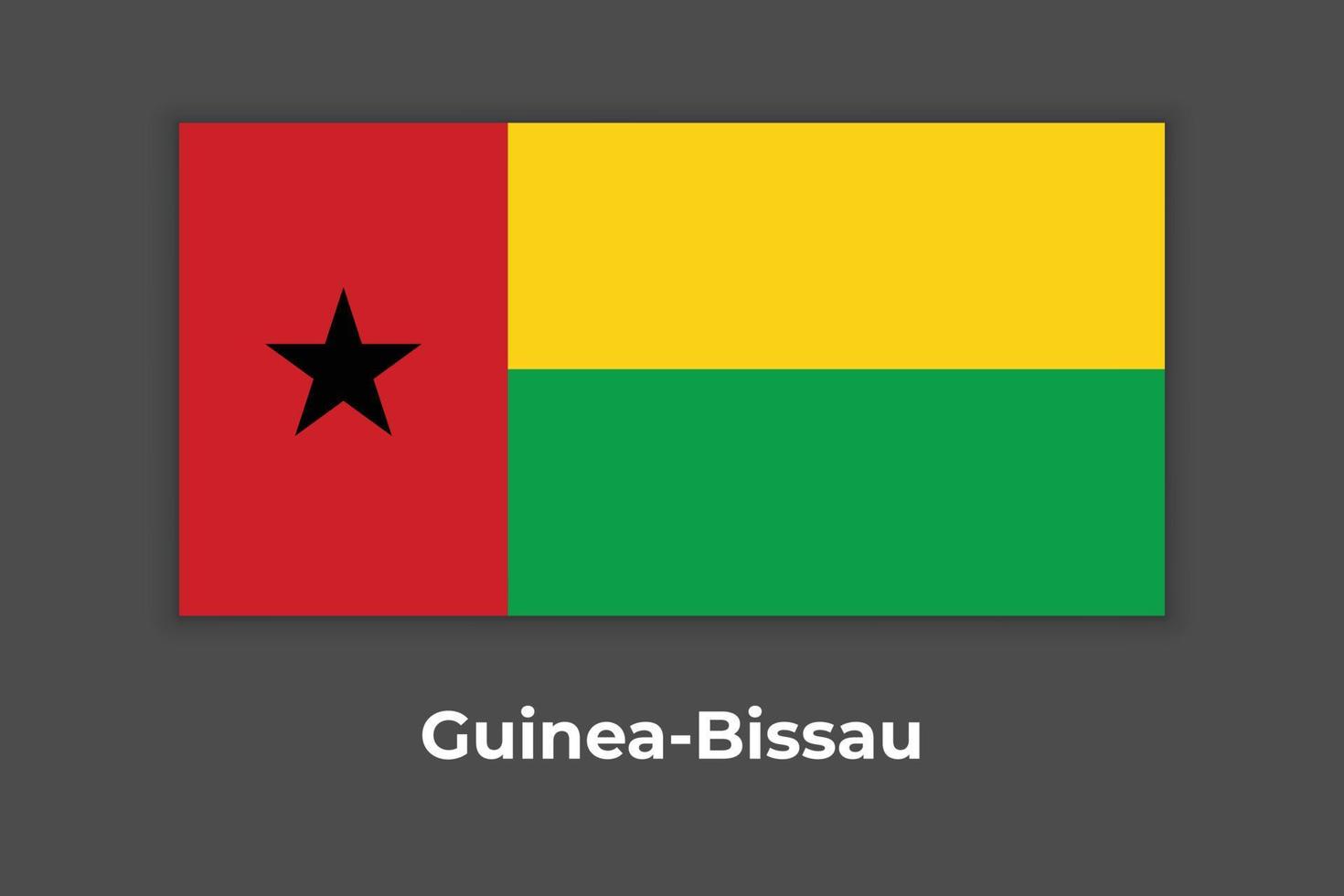 Flagge von Guinea. ganzseitige Guinea-Flagge. Länderflaggen. Guinea-Flagge. vektor