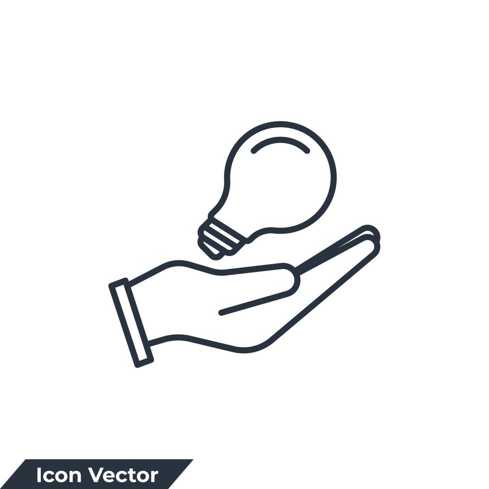 kreative Service-Symbol-Logo-Vektor-Illustration. schlagen Sie eine brillante Idee Symbolvorlage für Grafik- und Webdesign-Sammlung vor vektor