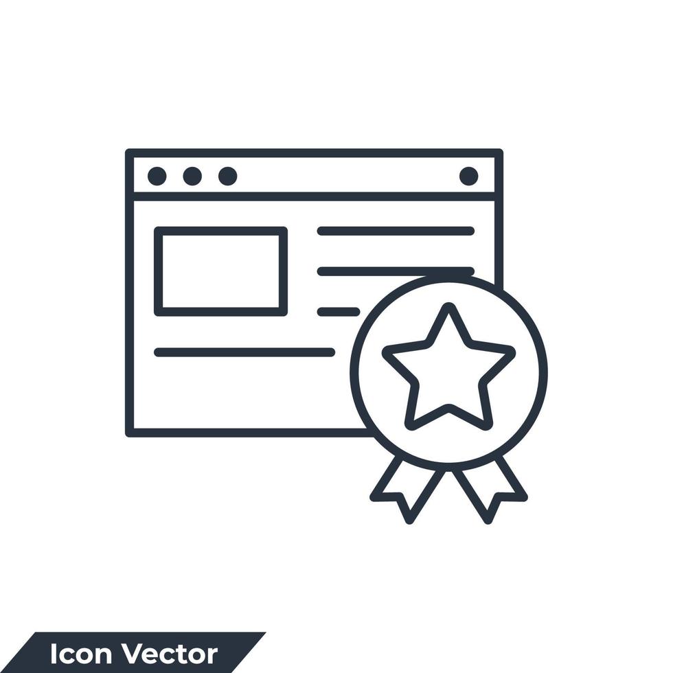 Page-Rank-Symbol-Logo-Vektor-Illustration. seo services symbolvorlage für grafik- und webdesignsammlung vektor