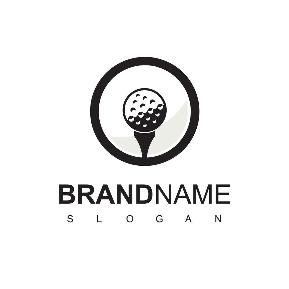 golf logotyp formgivningsmall vektor