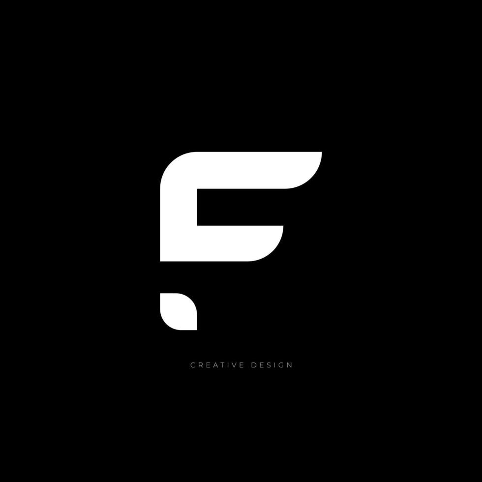 elegantes f-brief-branding-logo vektor