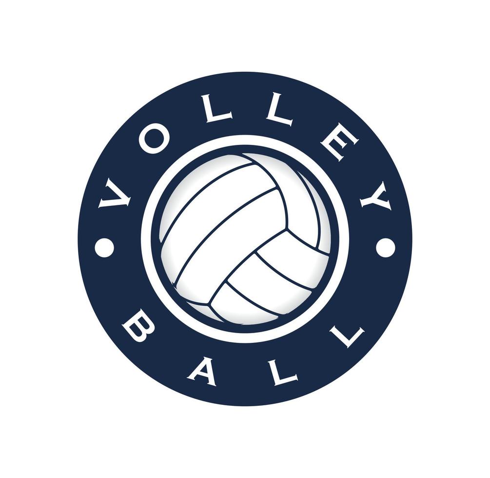 volley boll logotyp design illustration vektor