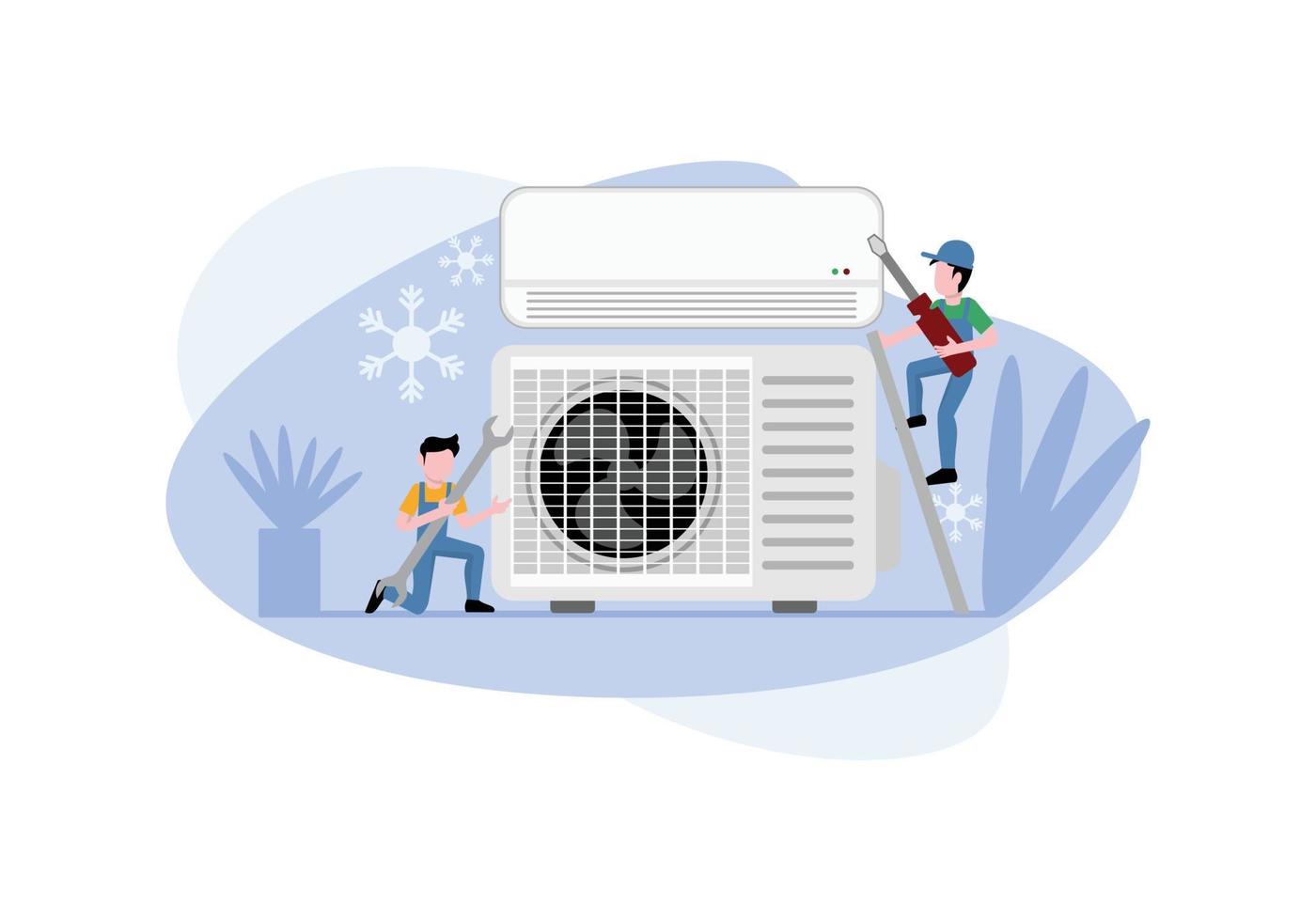 hvac karaktär design illustration vektor