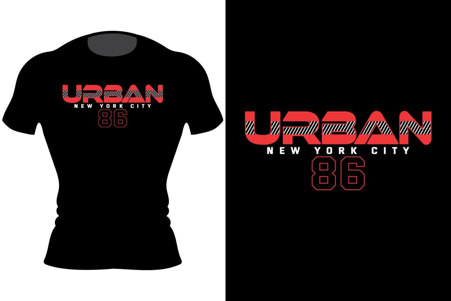 urban new york city. håll jobbet sluta aldrig typografi t-shirt design vektor