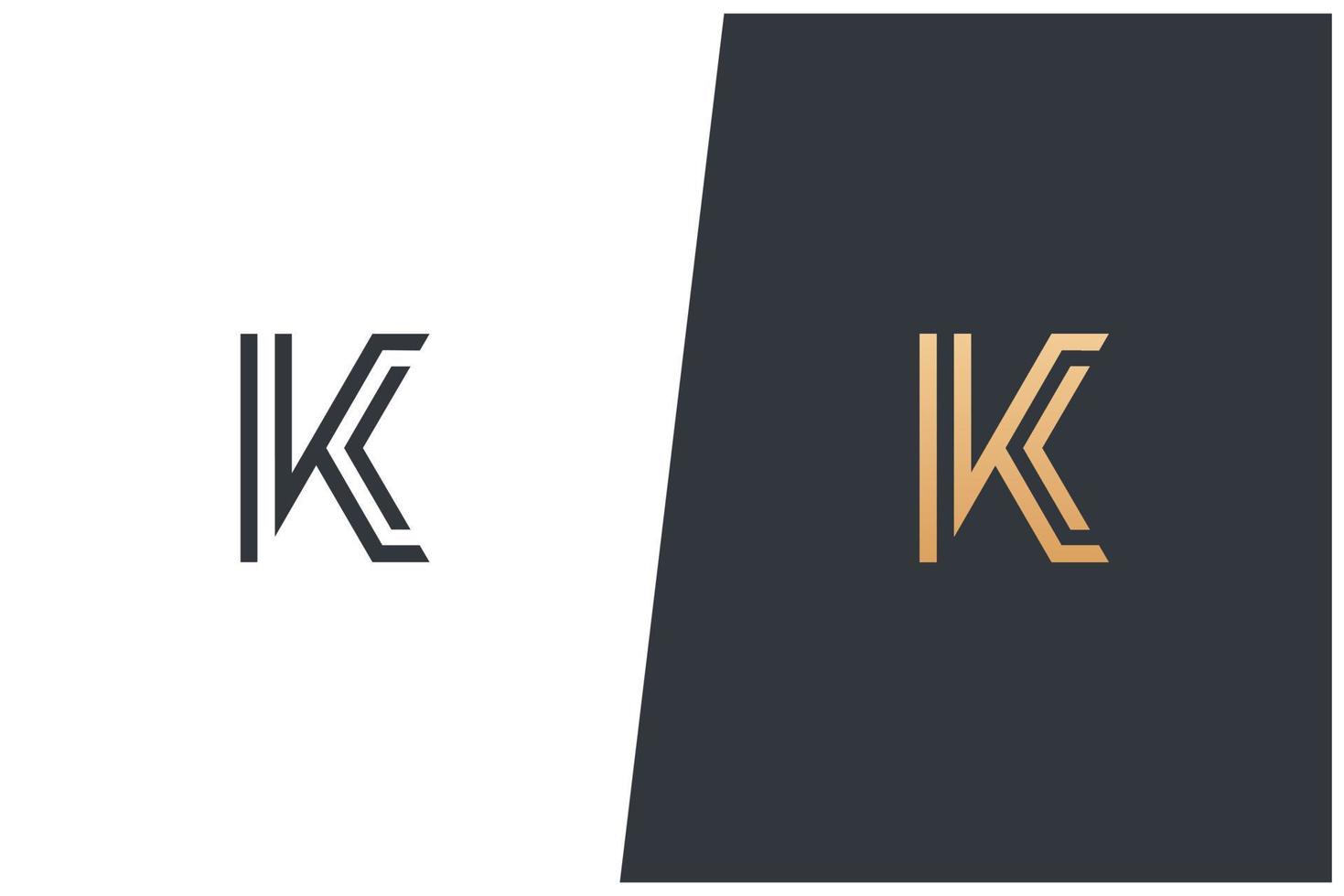 k Brief Logo Vektor Konzept Symbol Marke. universelle k-Logo-Marke