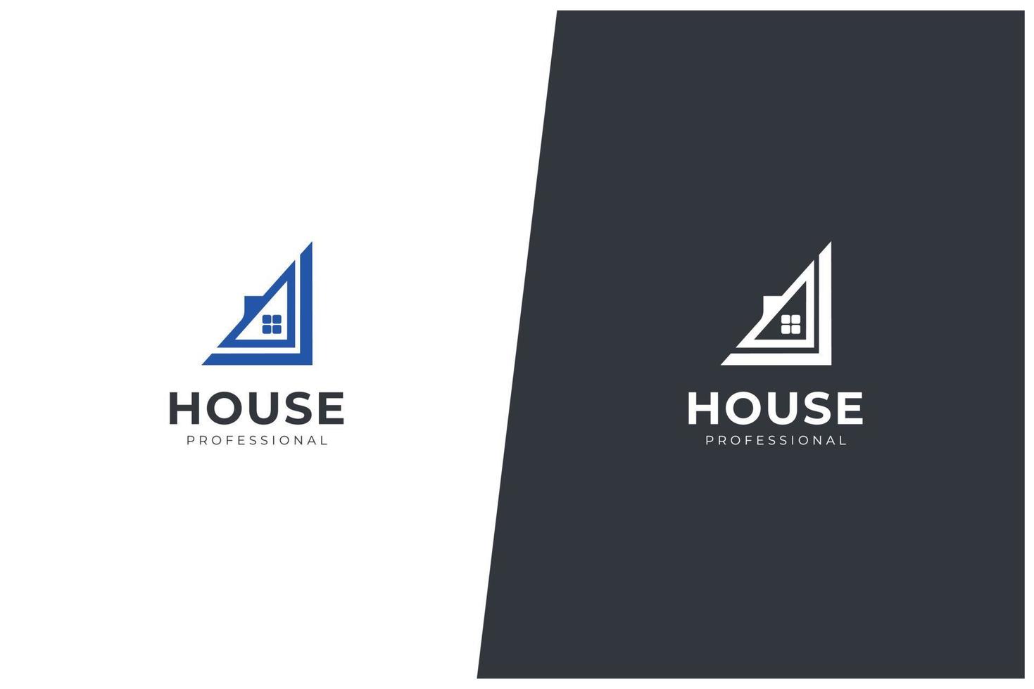 hem vektor logotyp koncept fastighetsrenovering modern struktur arkitektur