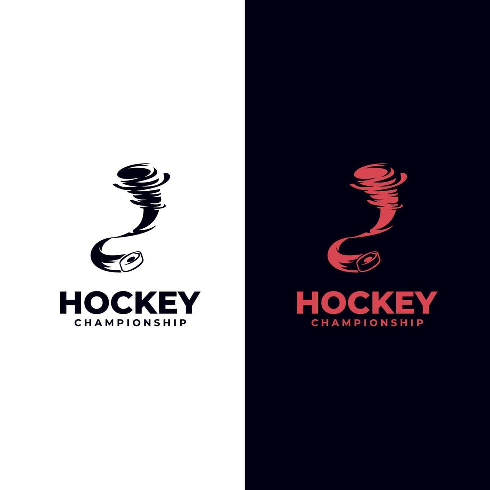 ishockeymärke, logotyp, emblemmall, ishockeyetiketter och designelement vektor
