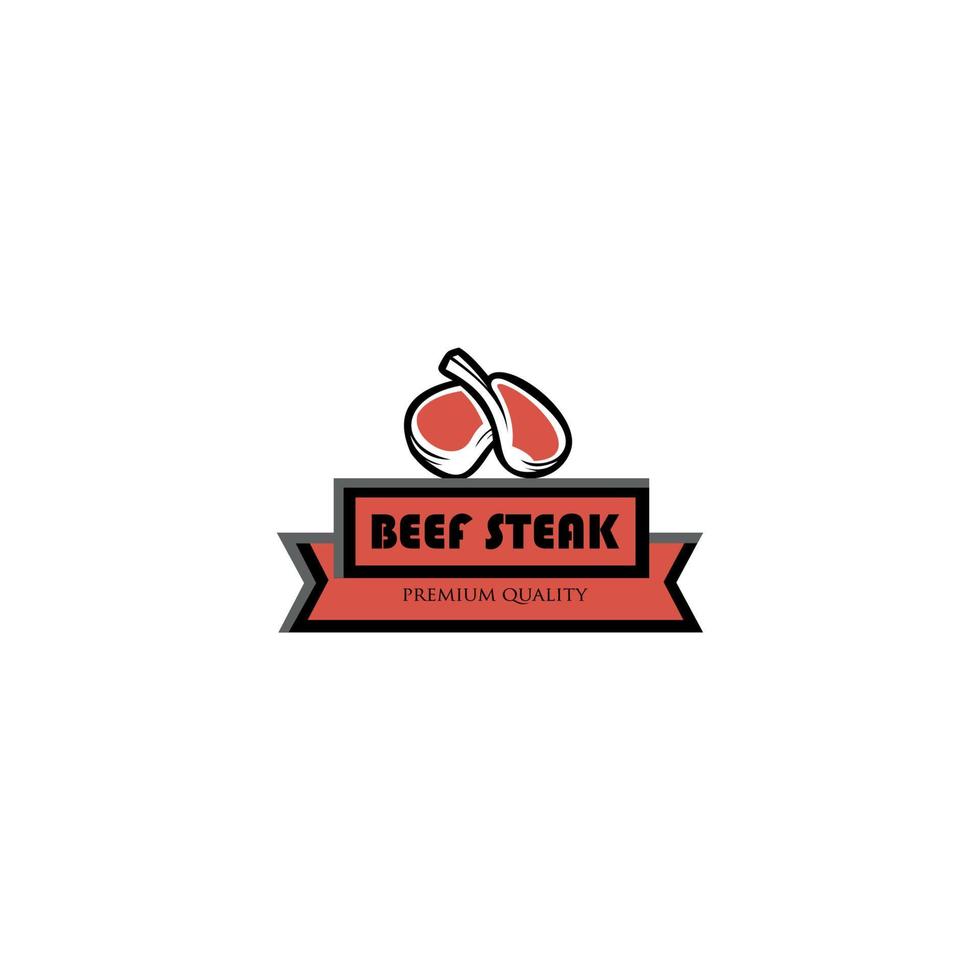 Steakhaus-Logo. gestaltungselement für logo, etikett, emblem. Vektor-Illustration vektor