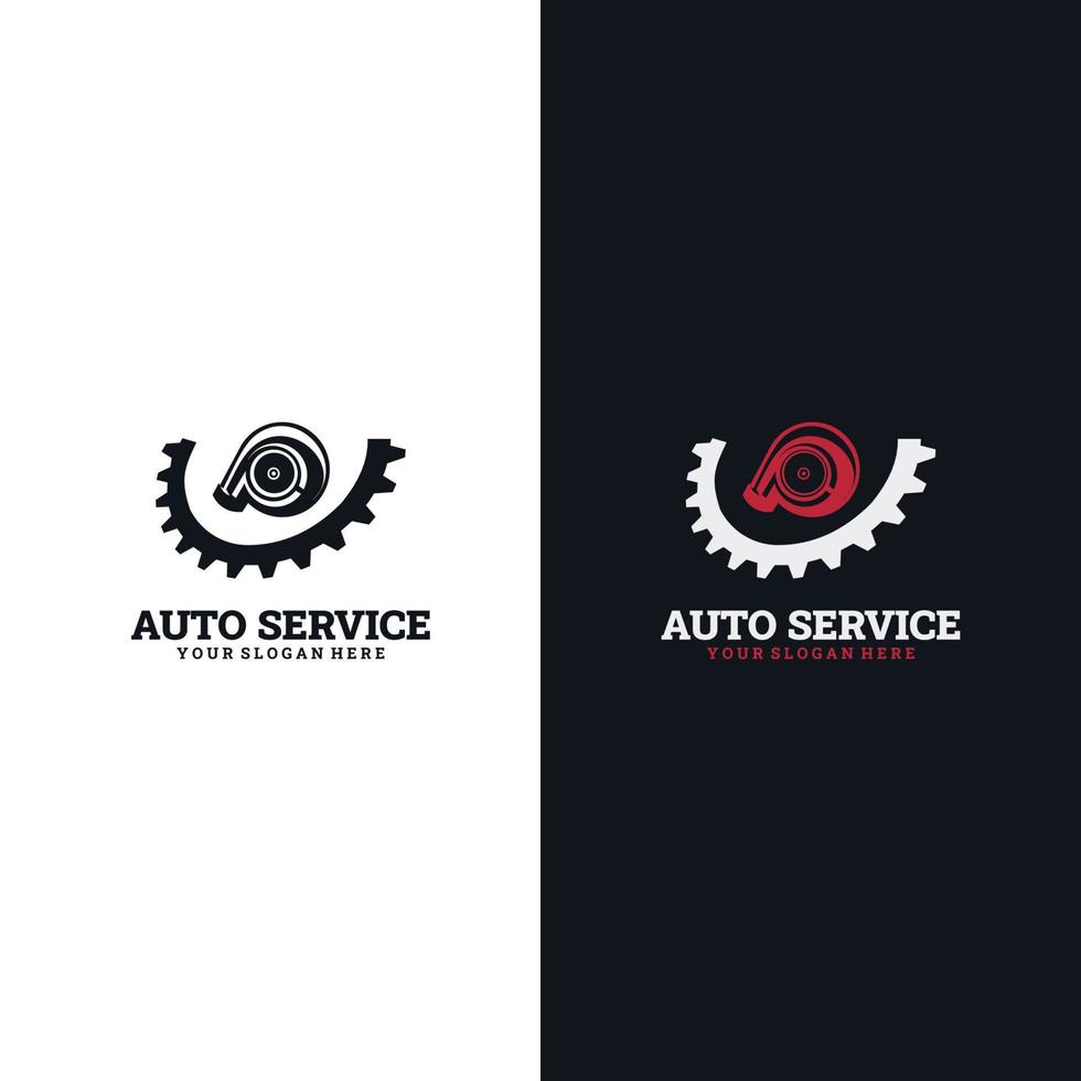 Auto-Reparatur-Logo-Vorlage. logo garage autoservice, identitätsmarkengeschäft, autoreparaturschild. vektor