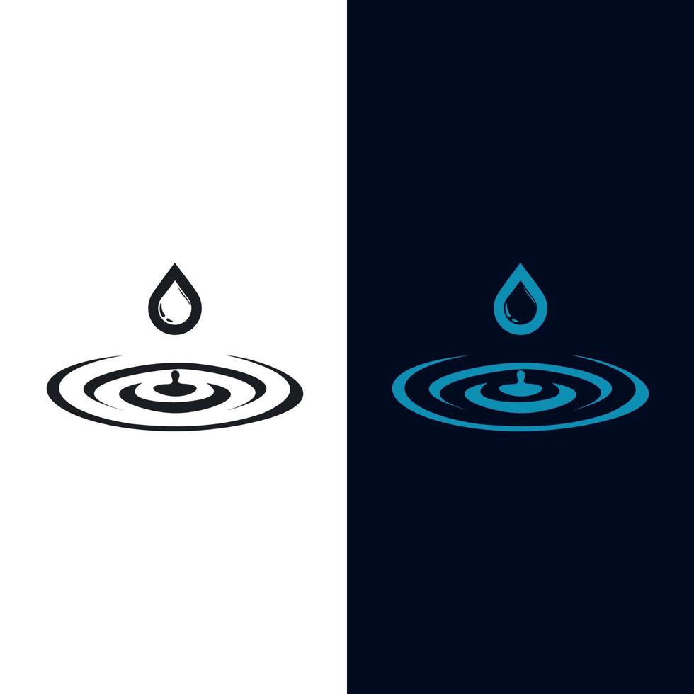 Wassertropfen-Logo. Emblemdesign auf weißem Hintergrund. vektor