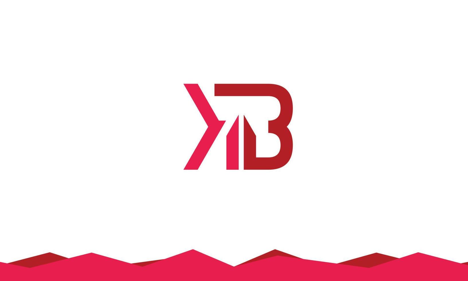 alphabet buchstaben initialen monogramm logo kb, bk, k und b vektor