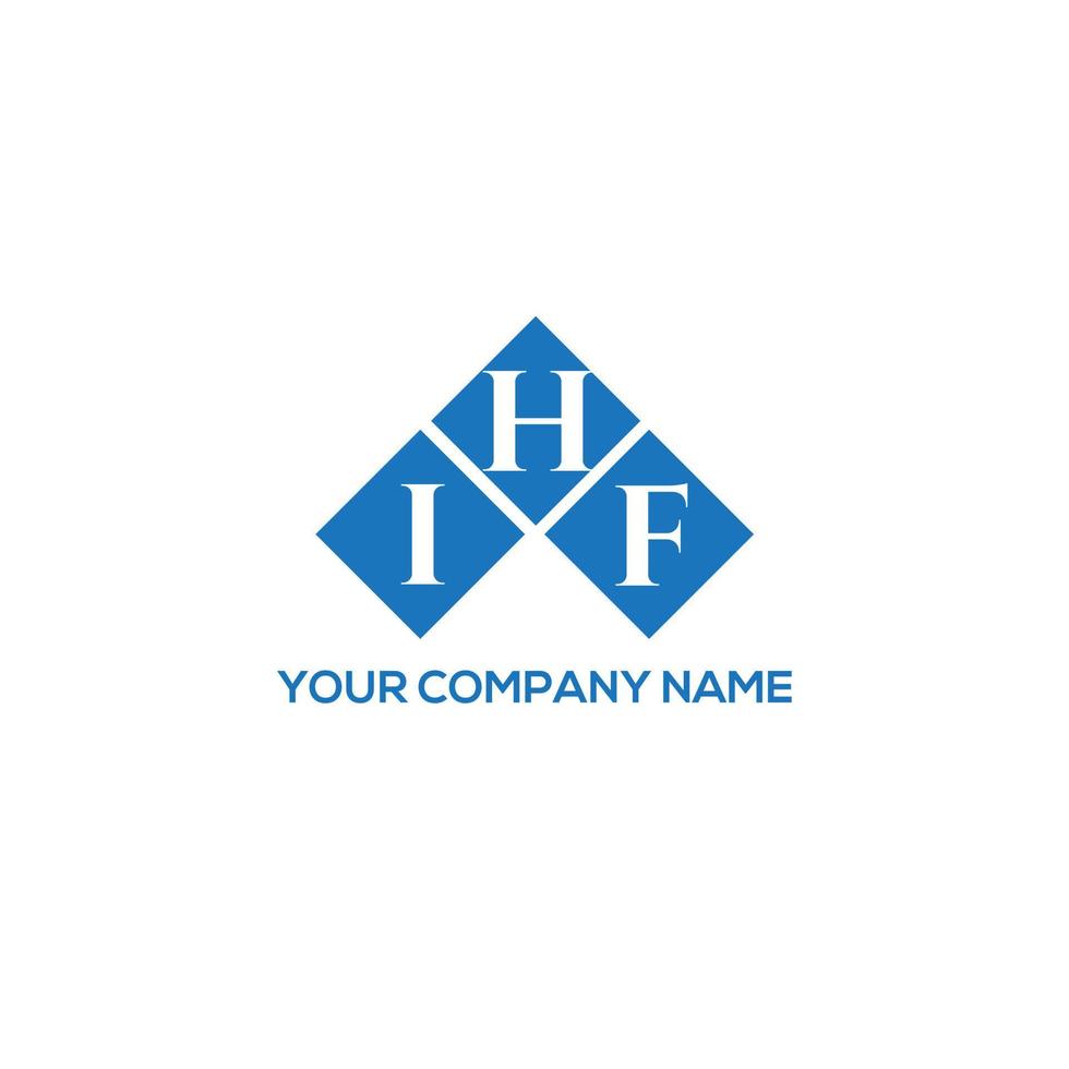 ihf-Brief-Logo-Design auf weißem Hintergrund. ihf kreatives Initialen-Brief-Logo-Konzept. ihf Briefgestaltung. vektor