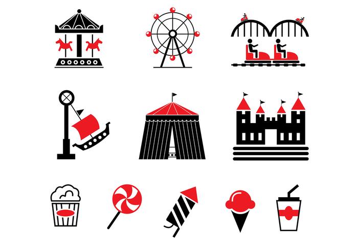 Grafschaft Fair Vector Icons